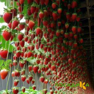Клубника ампельная Анастасия купить по цене от 370р. в интернет-магазине «Посадика» с доставкой почтой в в Южае и по всей России – [изображение №1].